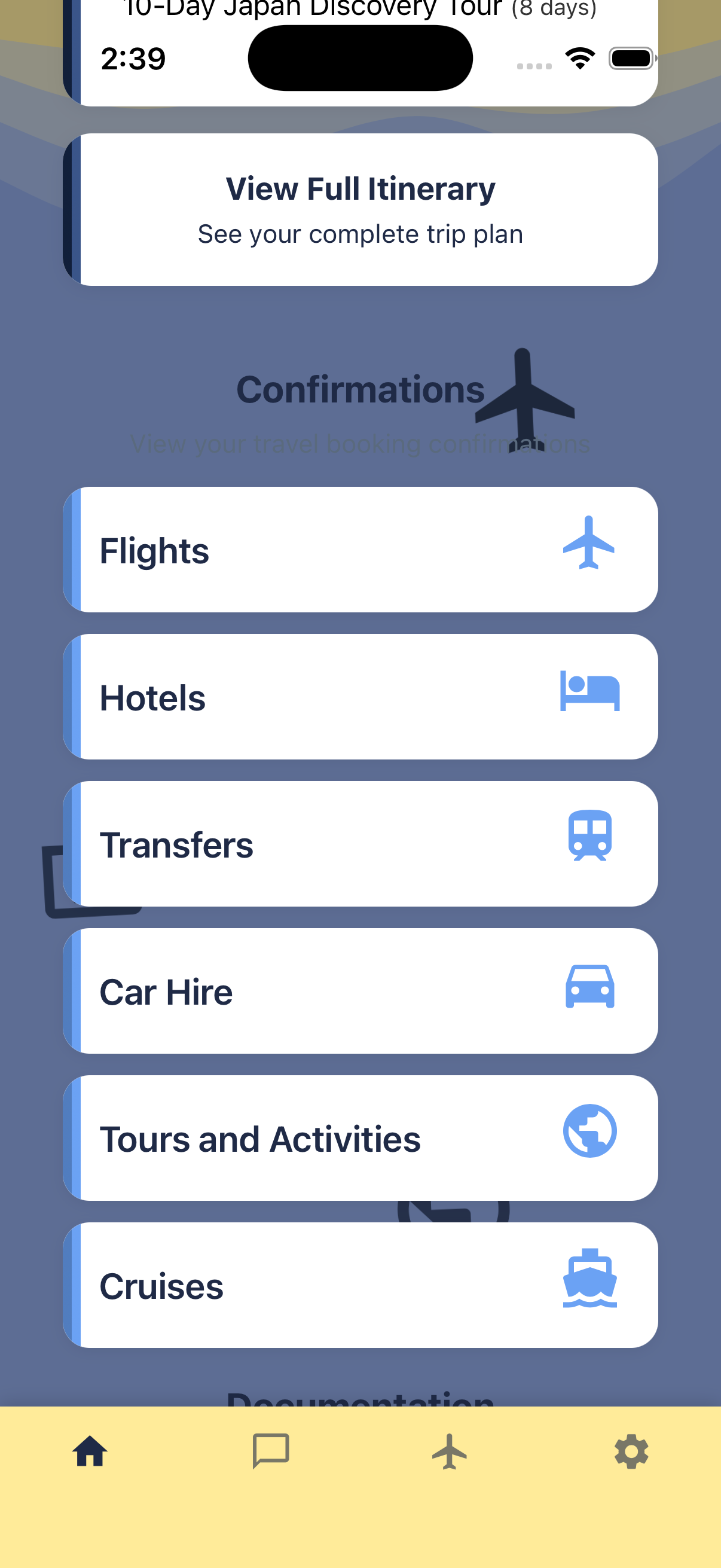 Booking Confirmations